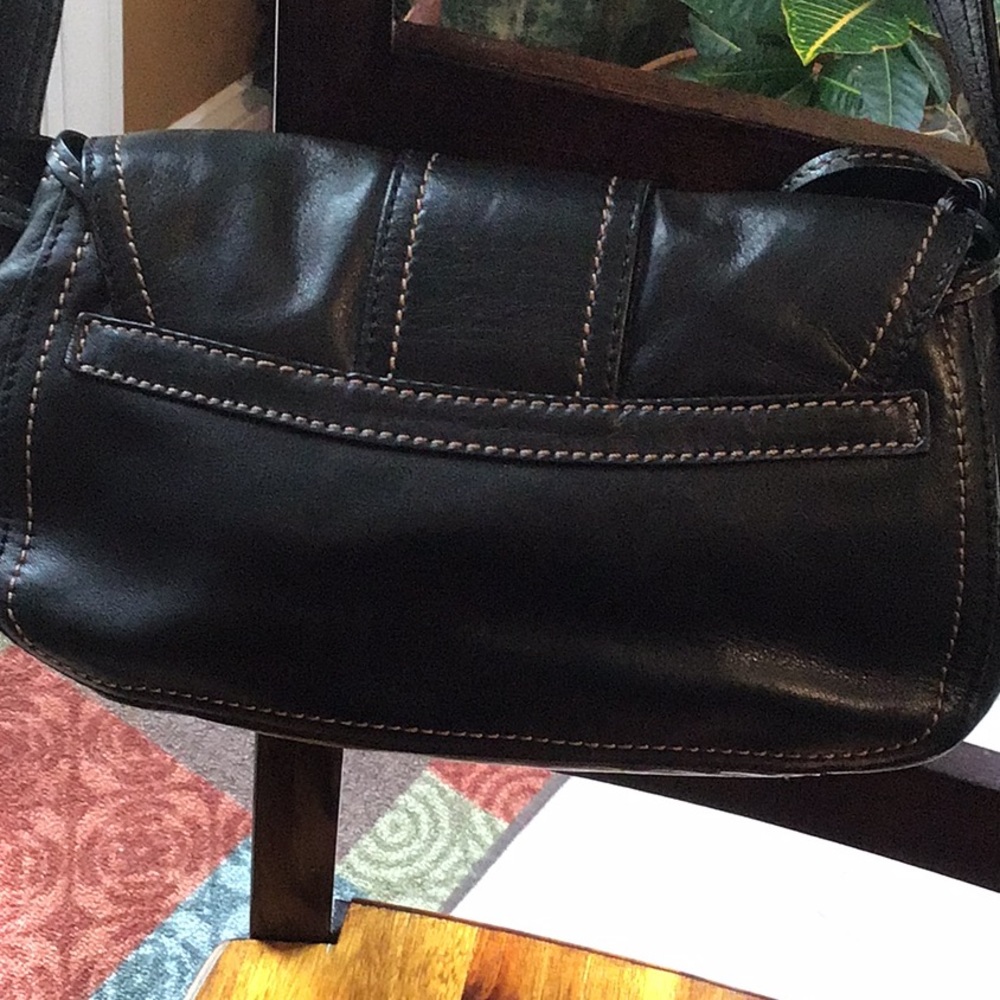 Super cute Francesco Biasia black leather bag - Picture 2 of 8